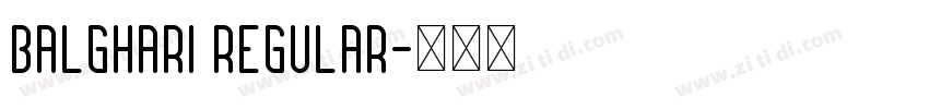 Balghari Regular字体转换